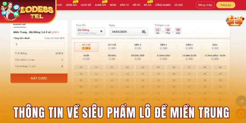 Chia sẻ thông tin về siêu phẩm lô đề miền Trung Lode88