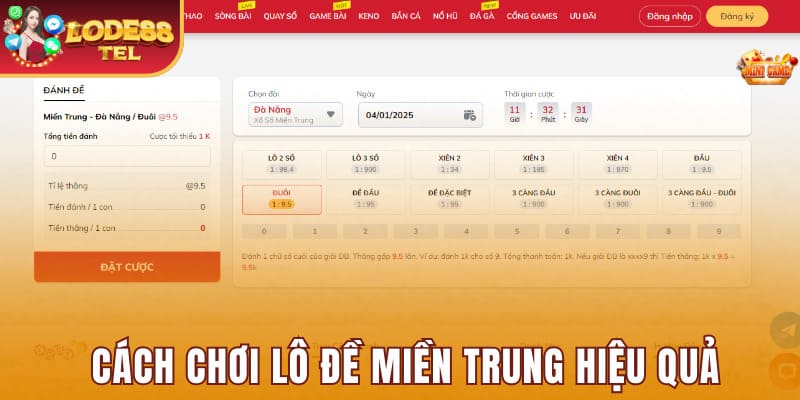 Hướng dẫn cách chơi lô đề xổ số miền Trung hiệu quả