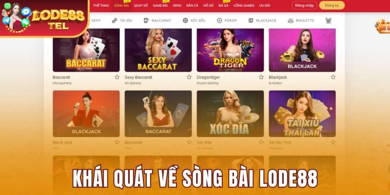 Khái quát về sòng bài Lode88